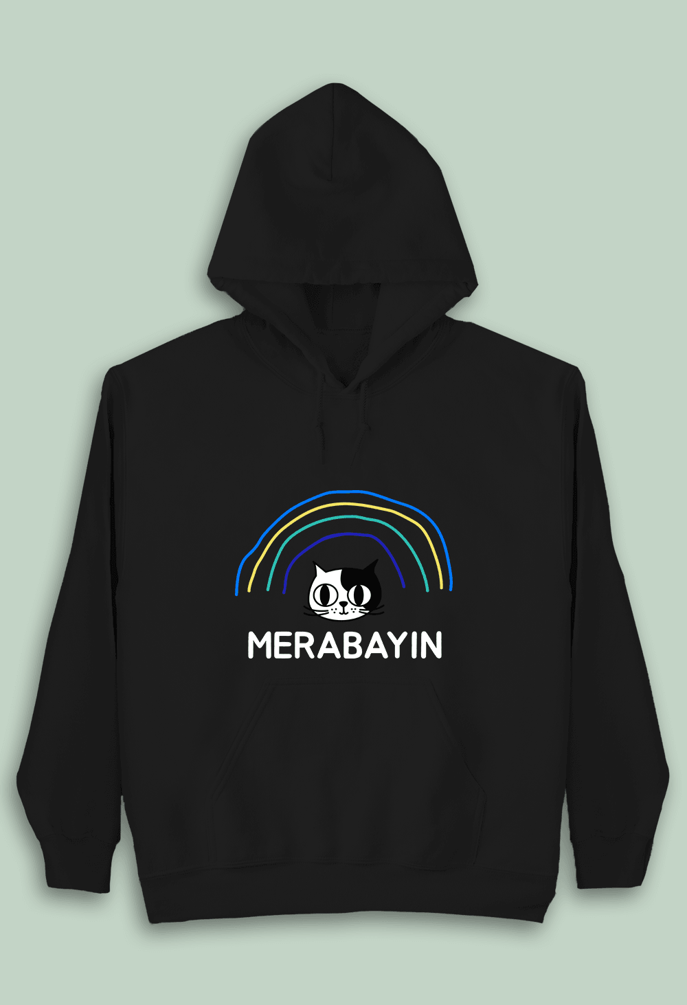 Merabayın Kedi (Çocuk Kapüşonlu)