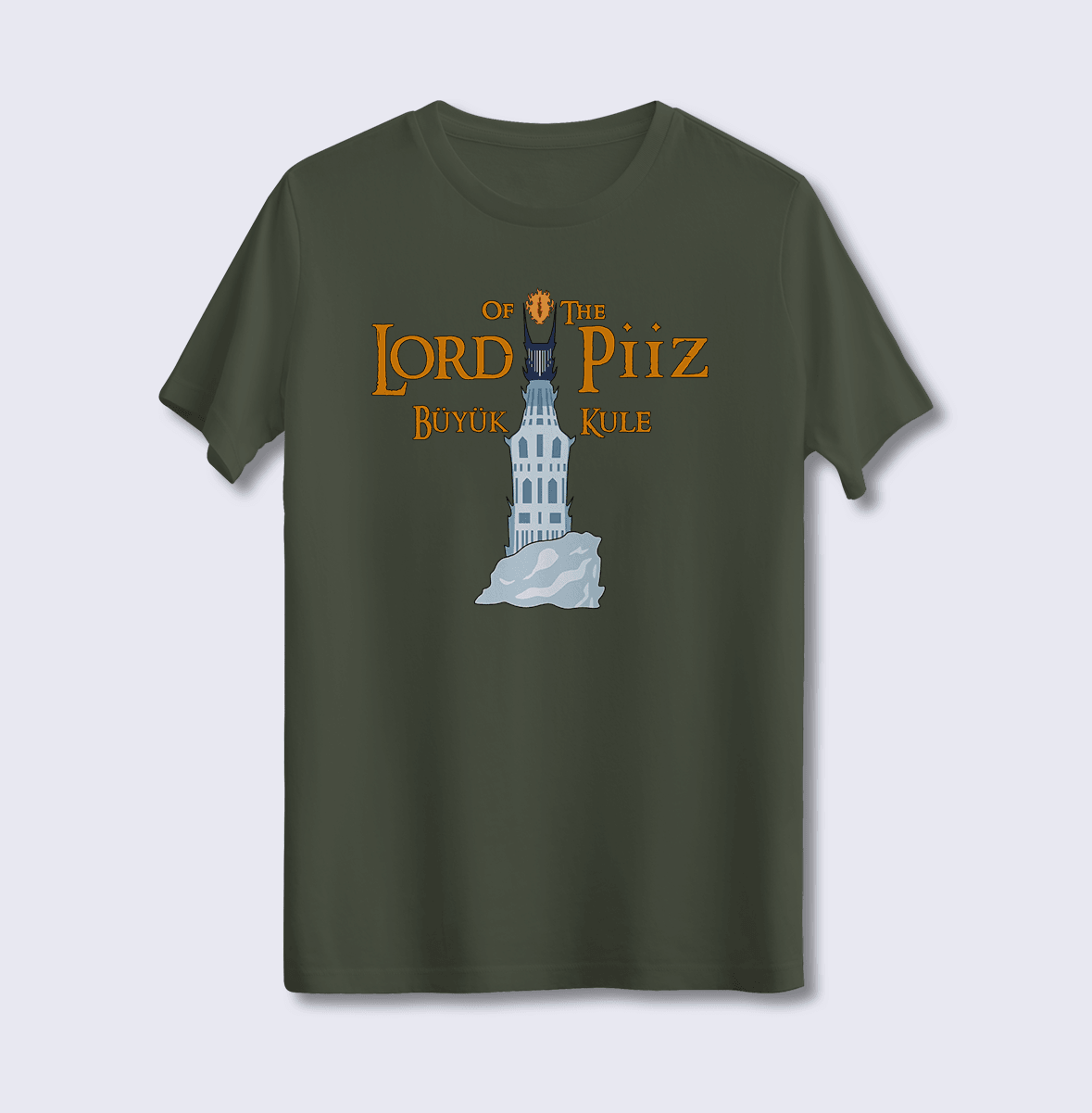 Lord of The Piiz Büyük Kule (Üniseks Tişört)