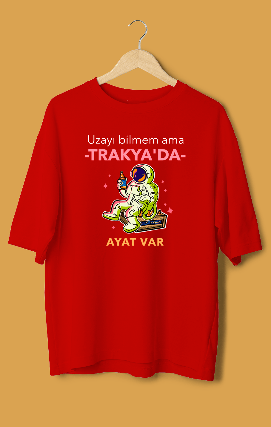 Trakyada Ayat Var (Orijinal Oversize Tişört)