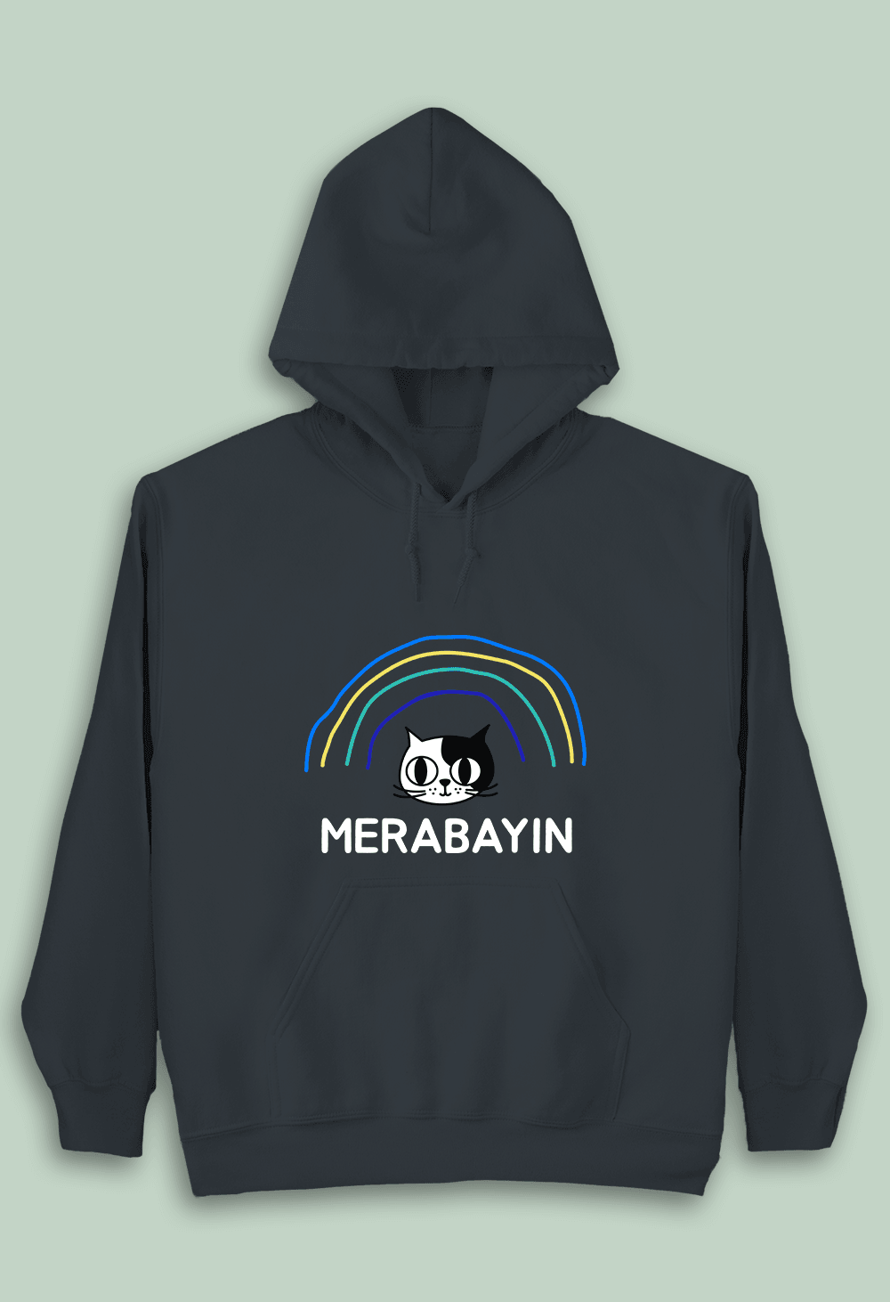 Merabayın Kedi (Çocuk Kapüşonlu)