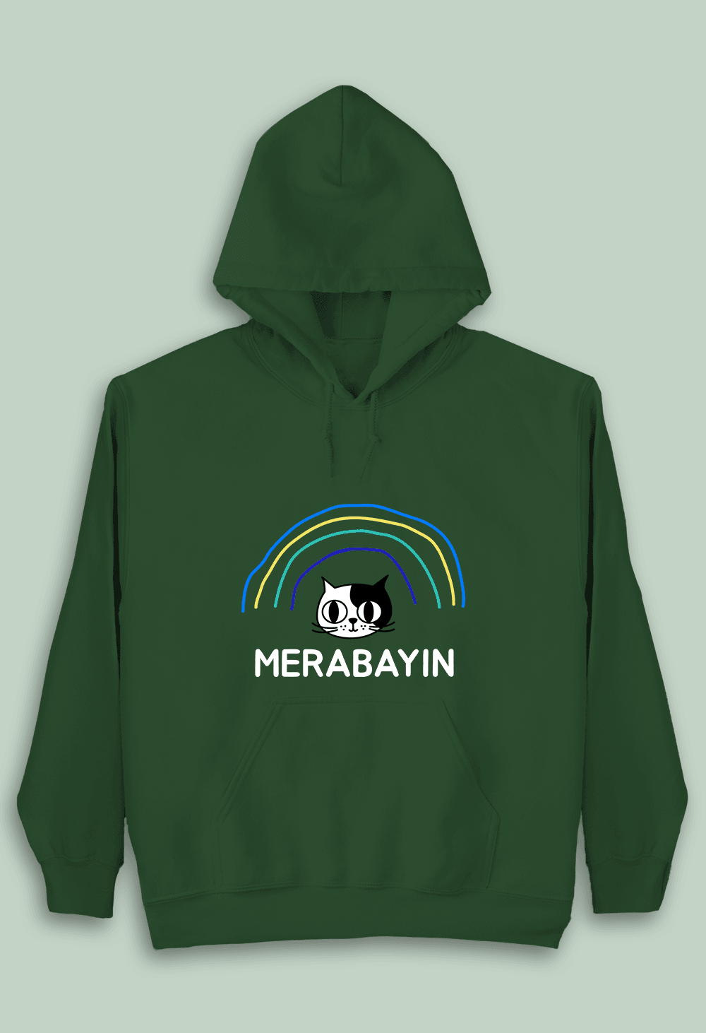 Merabayın Kedi (Çocuk Kapüşonlu)
