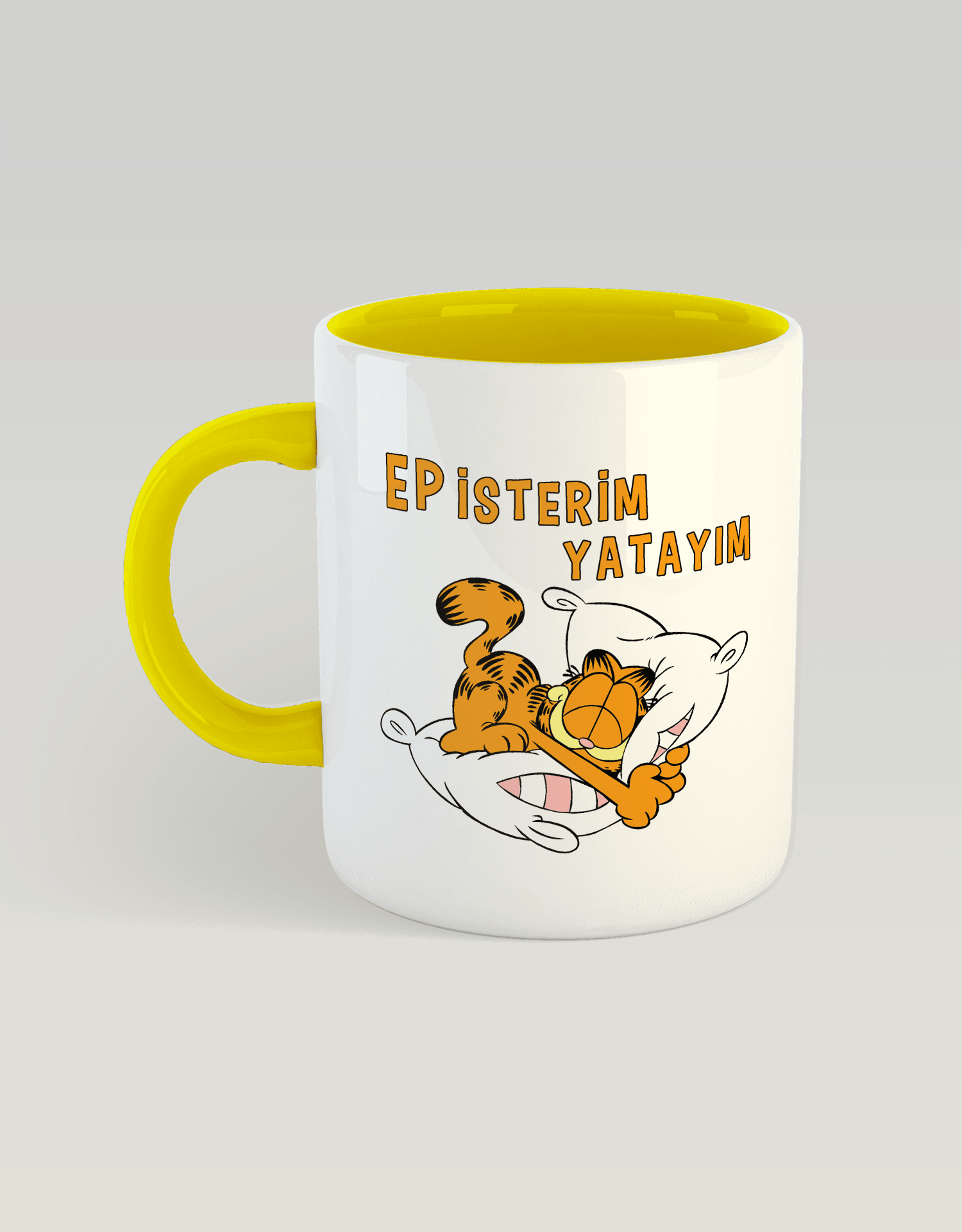 Ep isterim yatayım Garfield (Porselen Kupa)