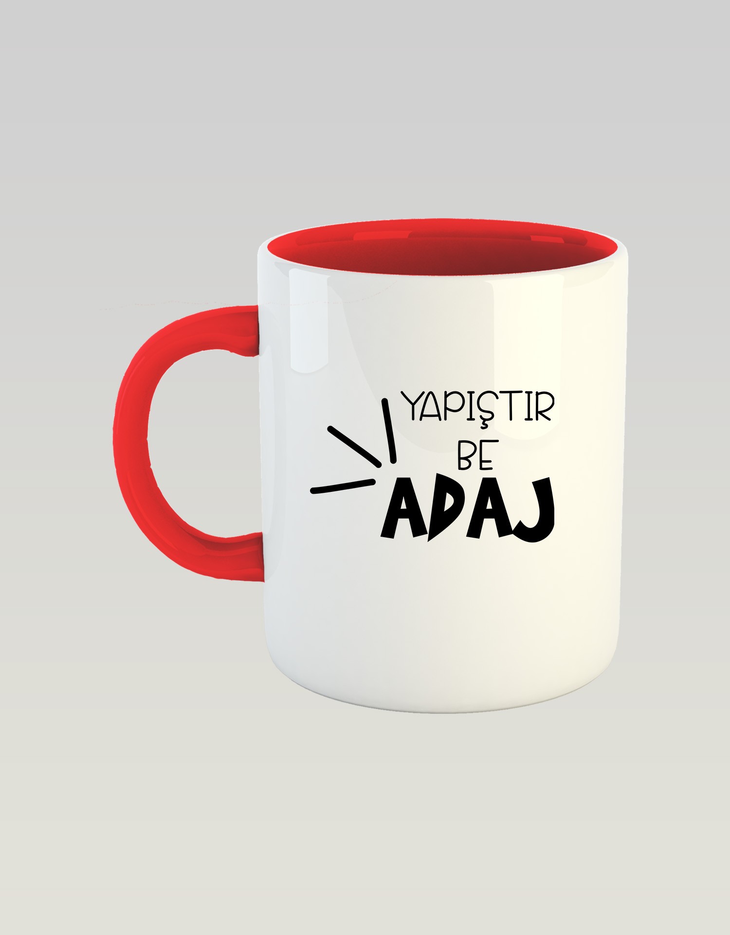 Yapıştır Be Adaj (Porselen Kupa)