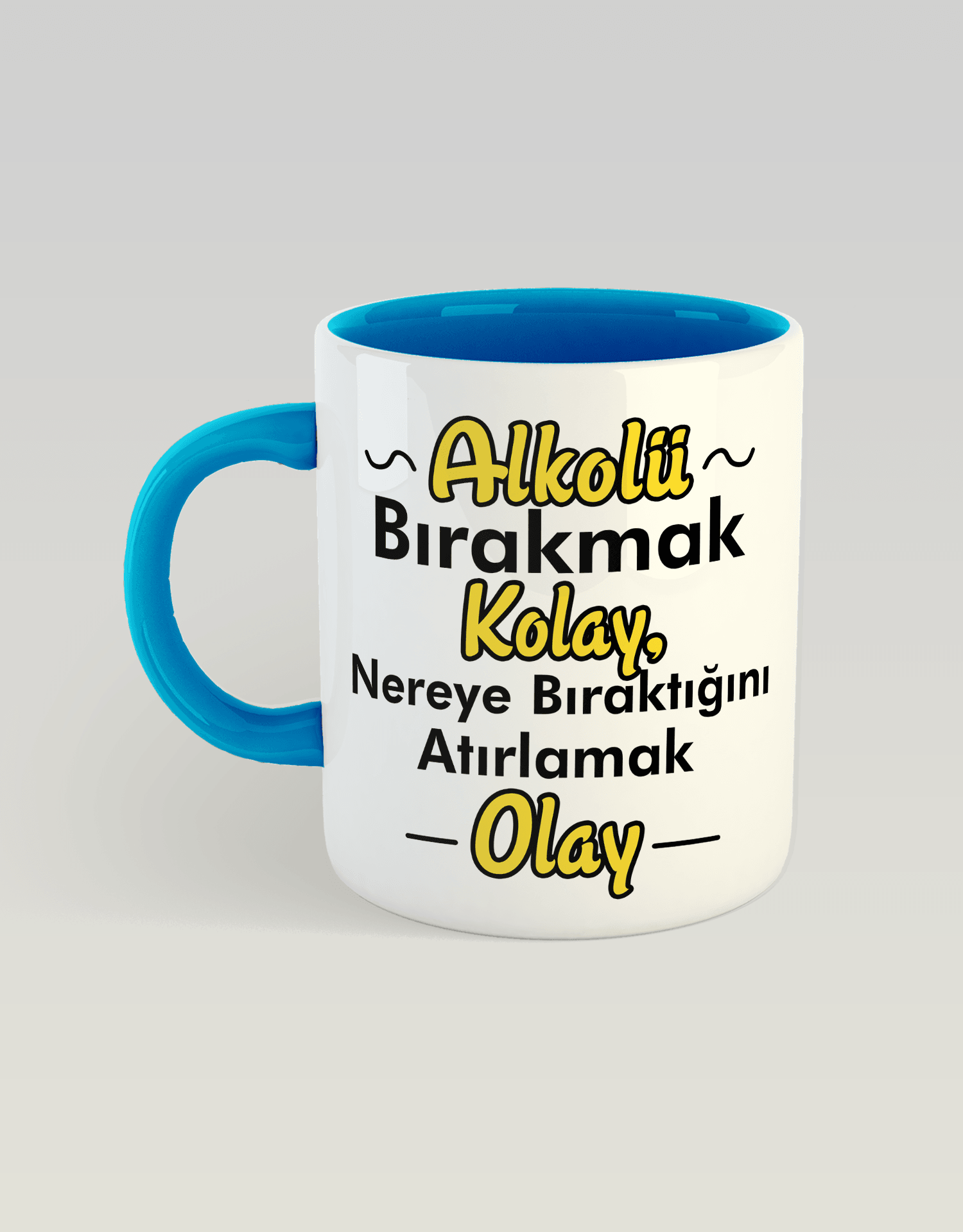 Alkolü Bırakmak Kolay (Porselen Kupa)