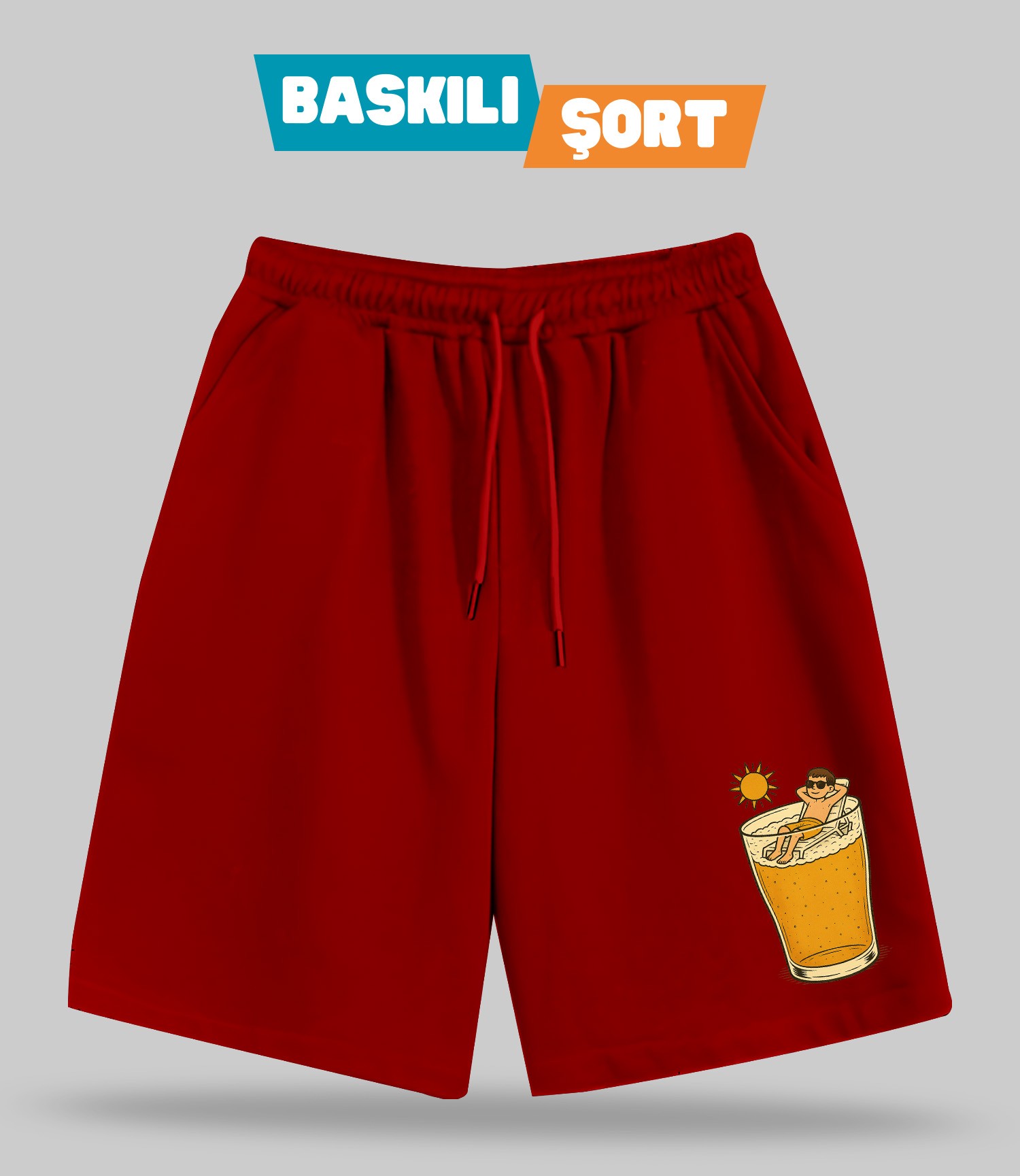 Tatil Planı 2 (Baskılı Erkek Şort)
