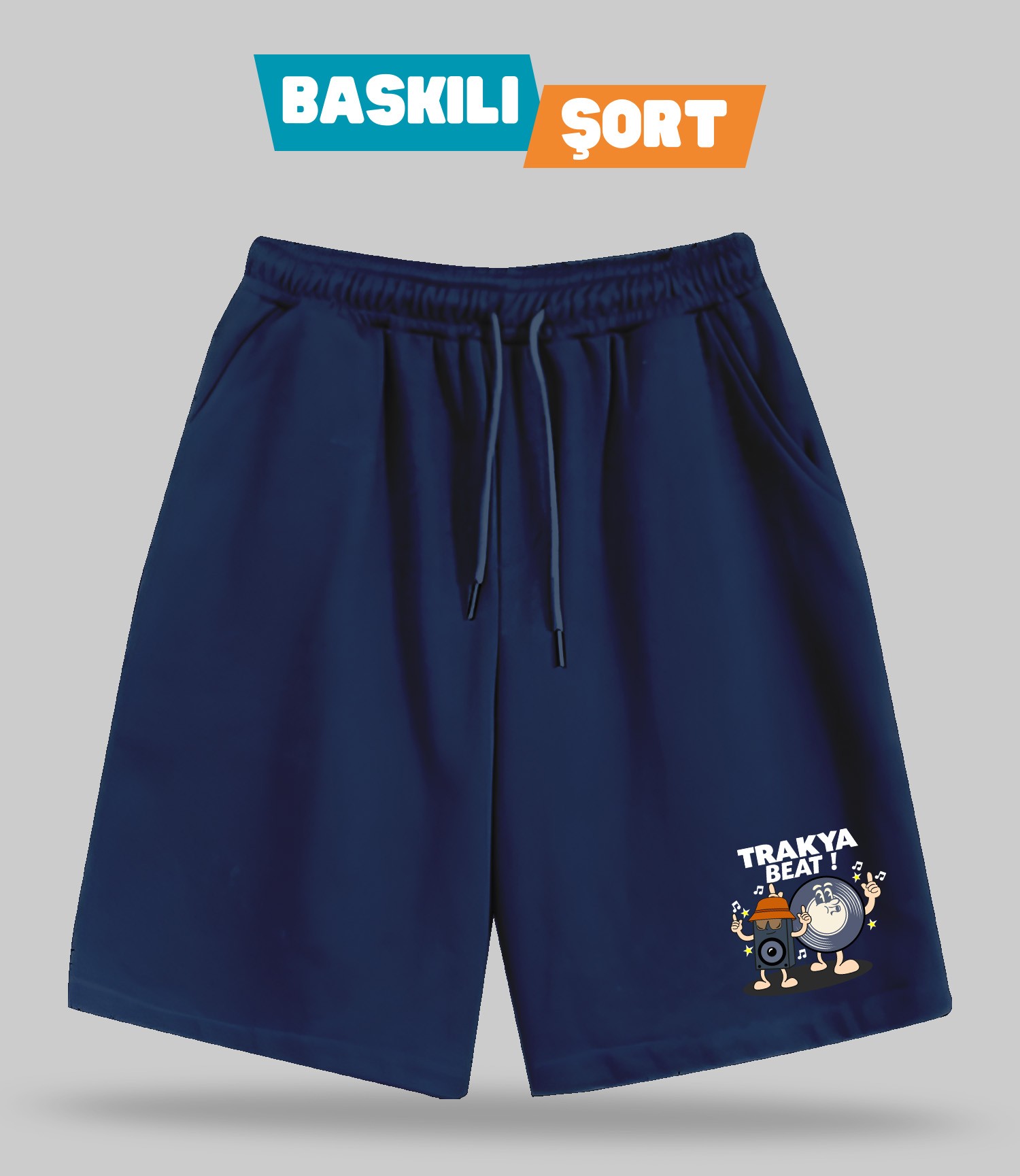 Trakya Beat! (Baskılı Erkek Şort)