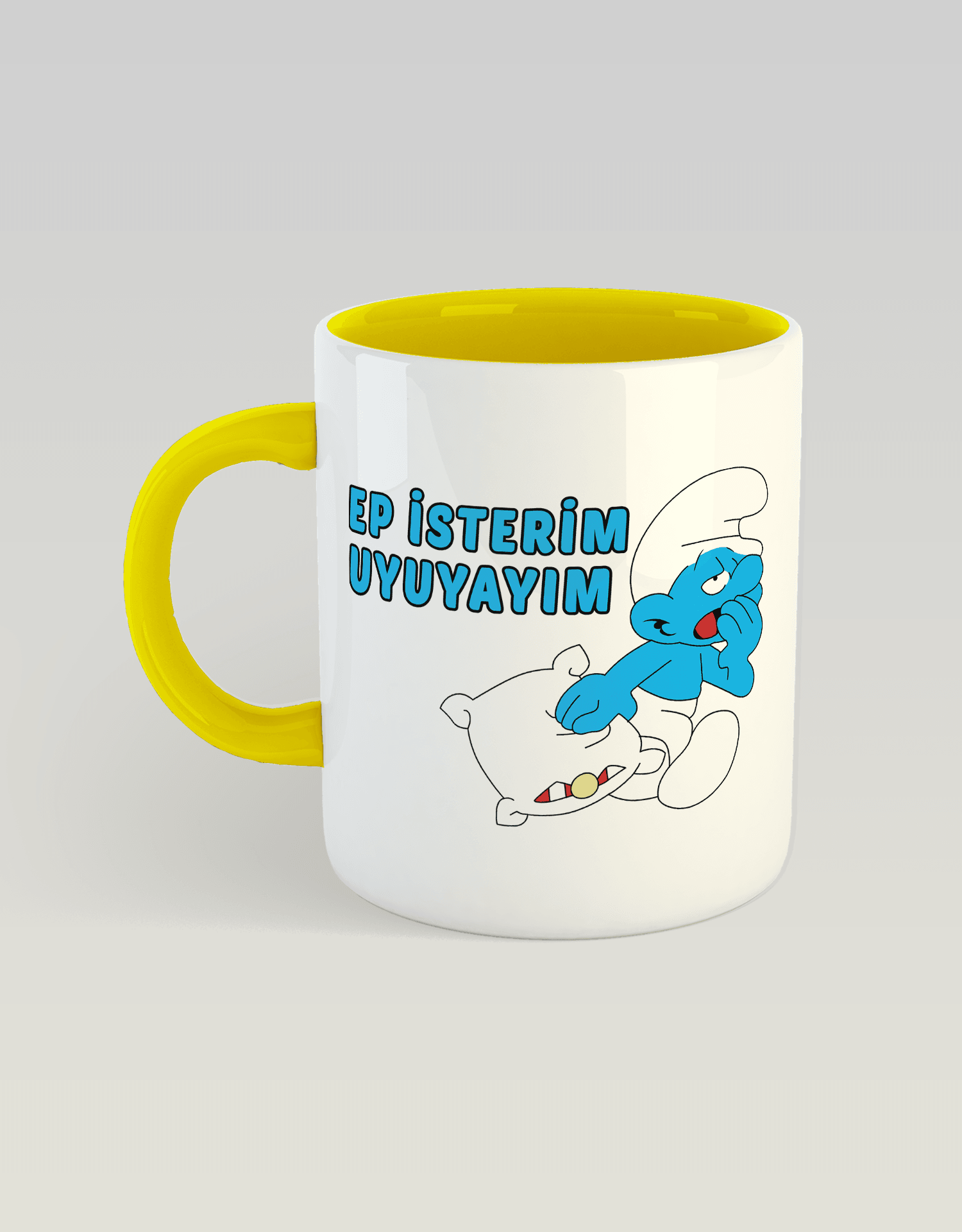 Ep isterim uyuyayım UYKUCU ŞİRİN (Porselen Kupa)