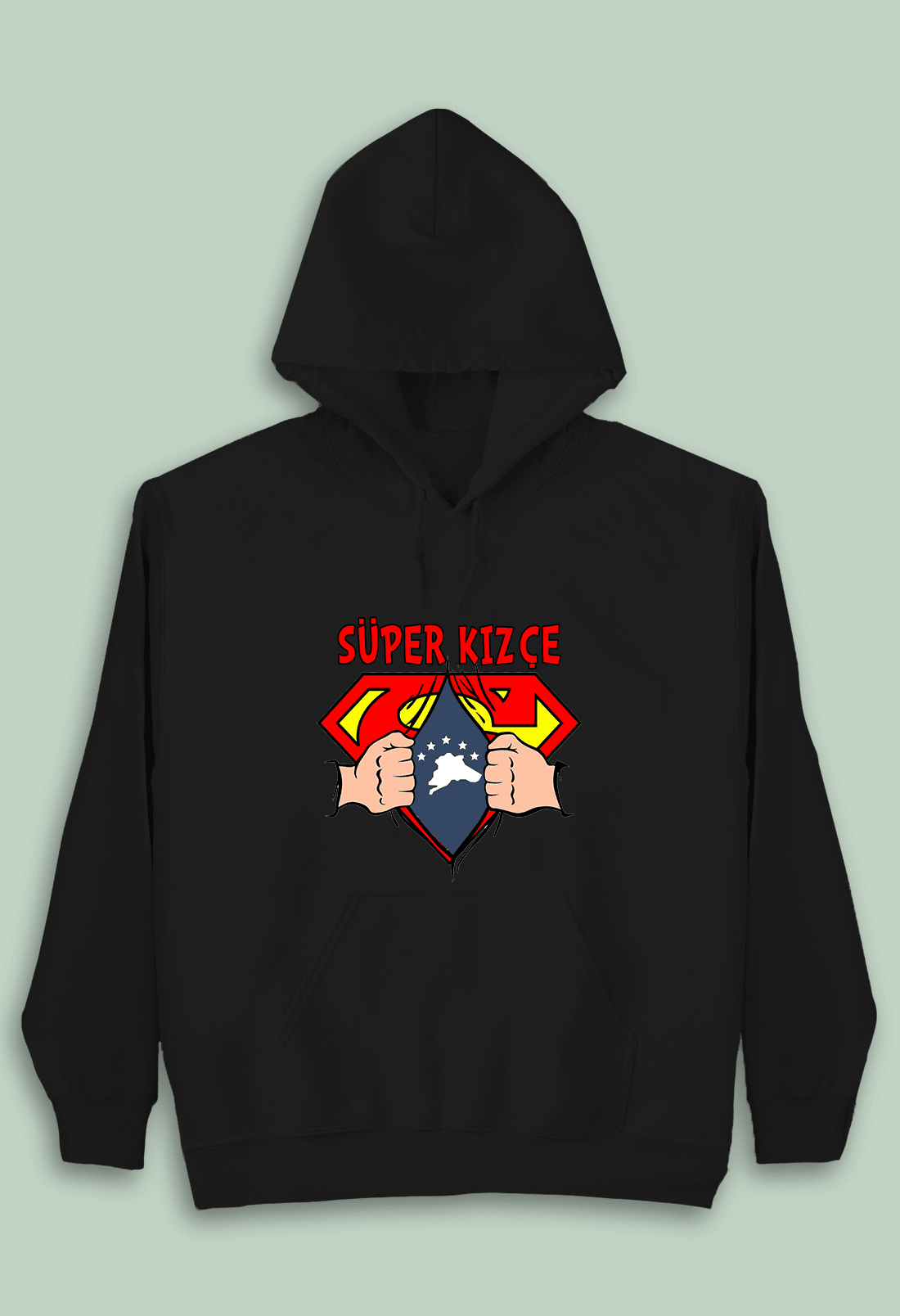 Süper Kızçe (Çocuk Kapüşonlu)