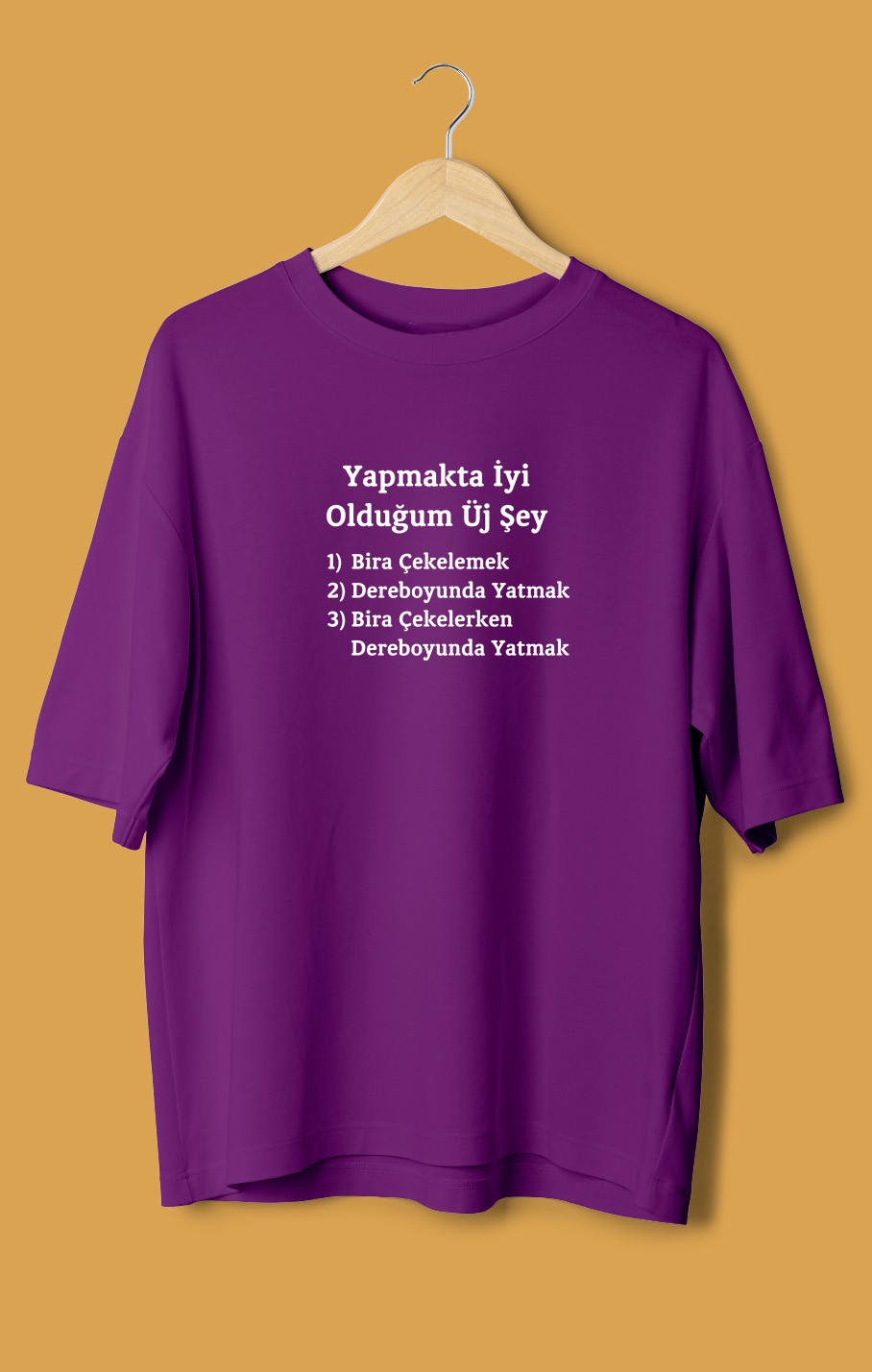 Yapmakta İyi Olduğum Üj Şey (Orijinal Oversize Tişört)