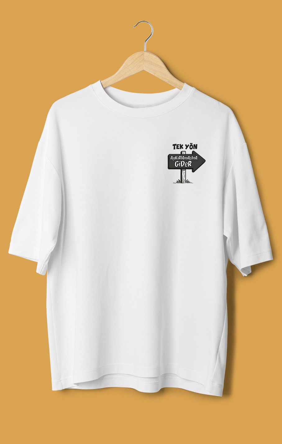 Tek Yön (Orijinal Oversize Tişört)