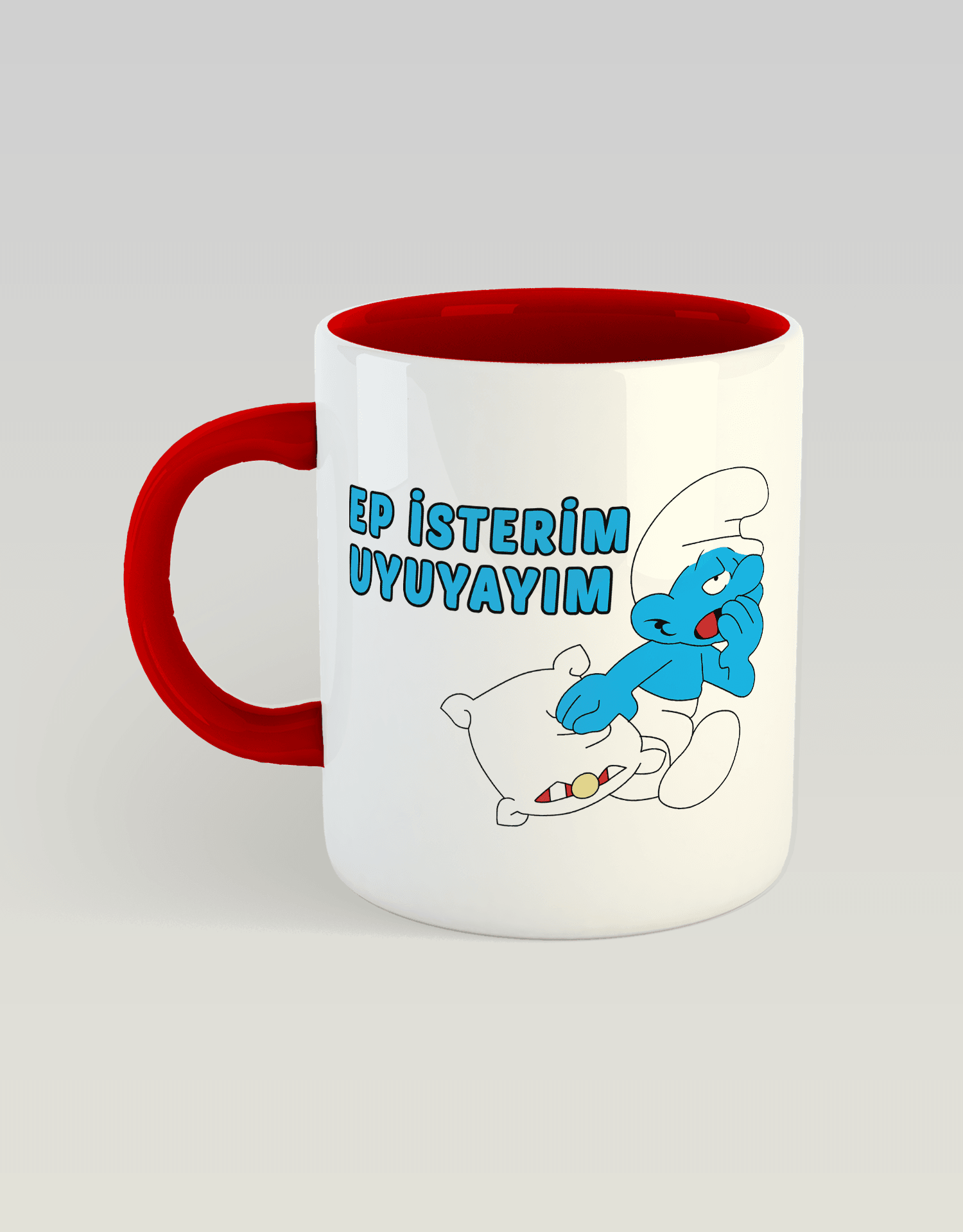 Ep isterim uyuyayım UYKUCU ŞİRİN (Porselen Kupa)