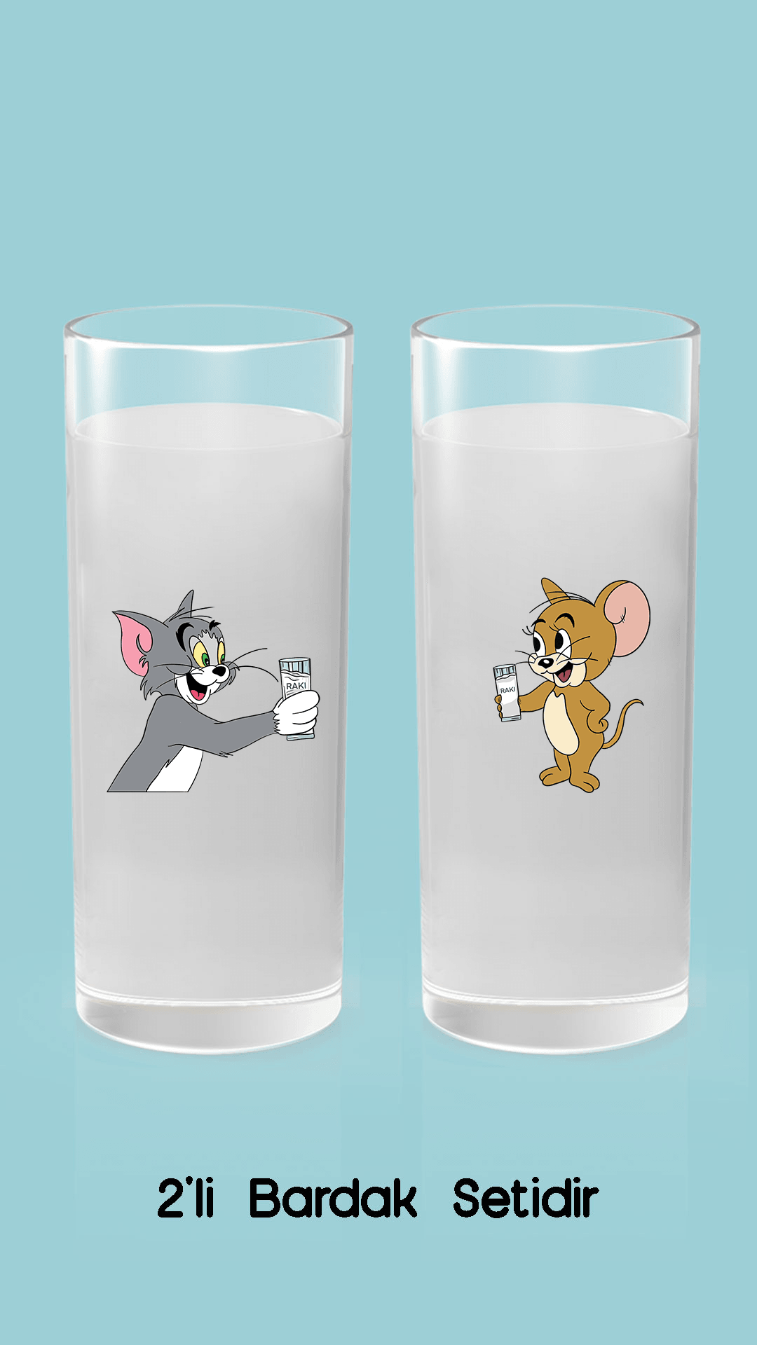 Tom & Jerry (Rakı Bardağı)