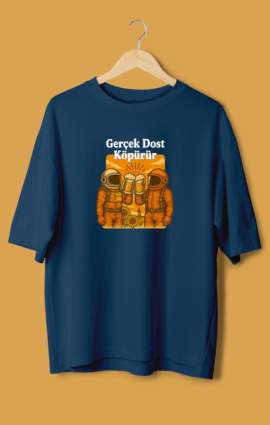 Gerçek Dost Köpürür (Orijinal Oversize Tişört)
