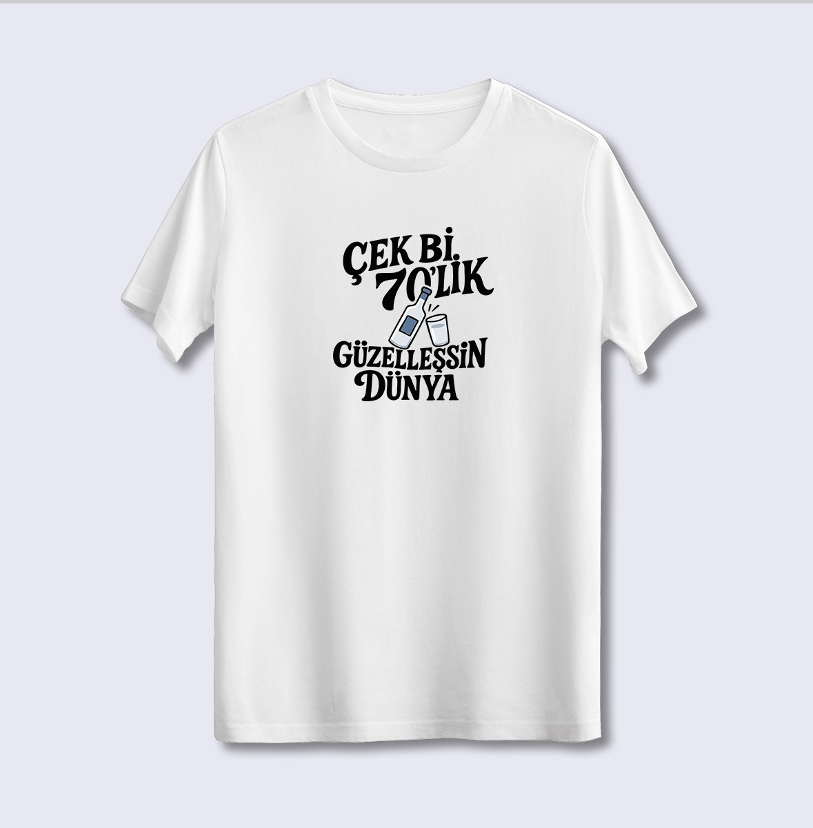 Çek Bi 70'Lik Güzelleşsin Dünya (Üniseks Tişört)