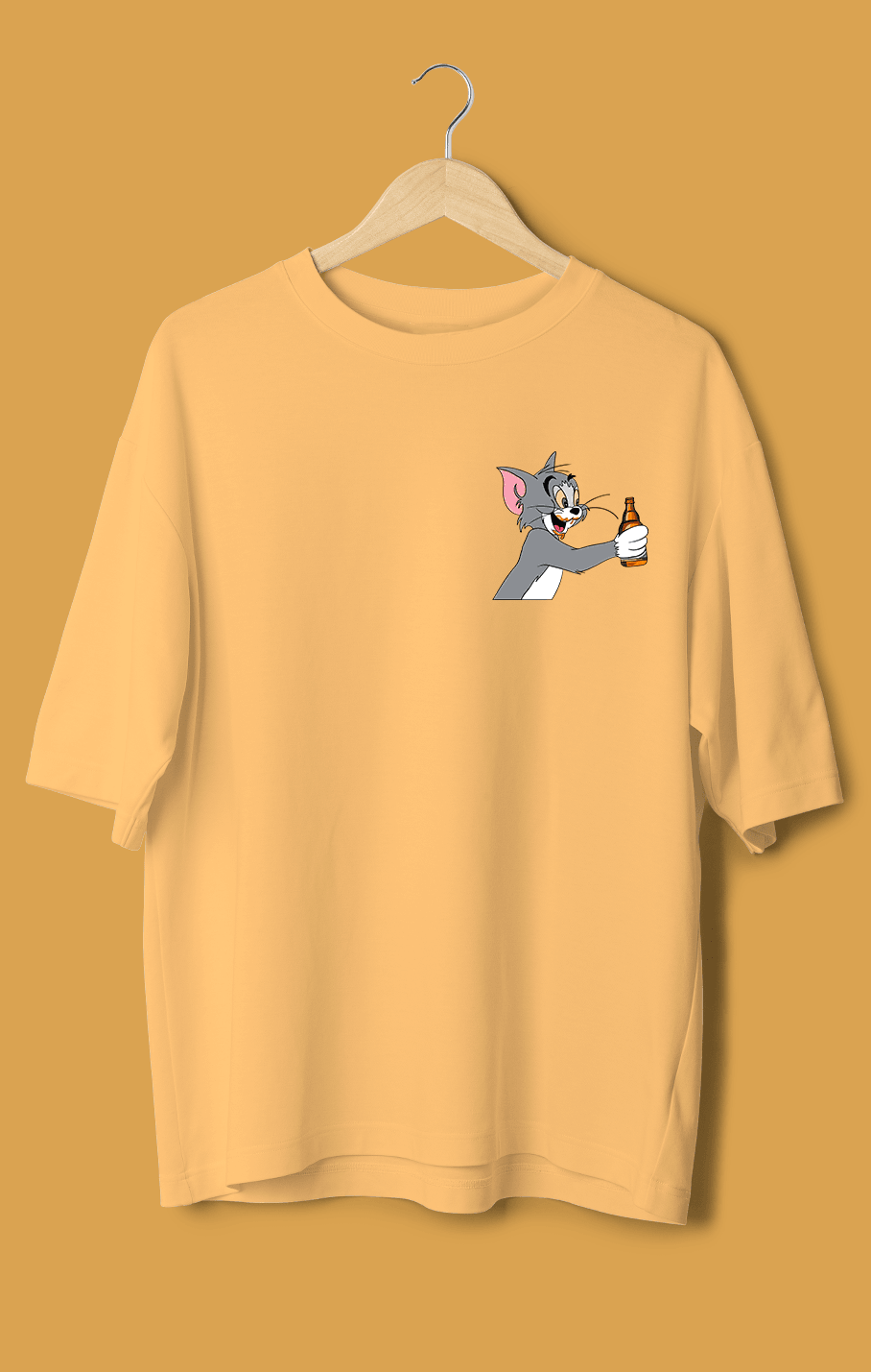 Tom ve Jerry Orijinal Oversize Tişört – Efsane Çiftle Rahat Tarz