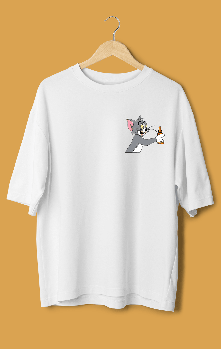 Tom ve Jerry Orijinal Oversize Tişört – Efsane Çiftle Rahat Tarz