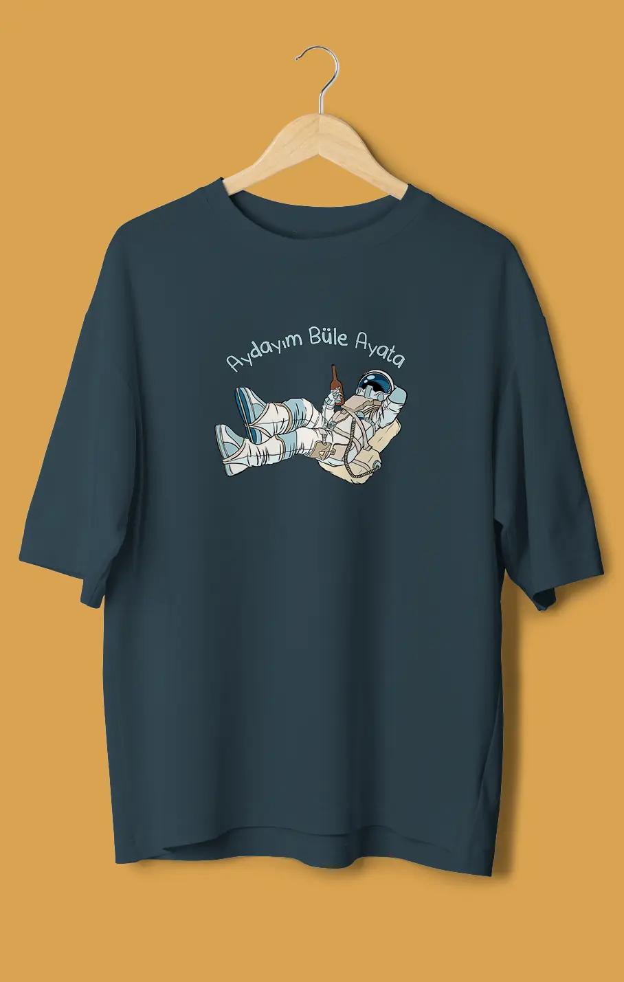 Unisex Oversize Tişört - Aydayım Büle Ayata