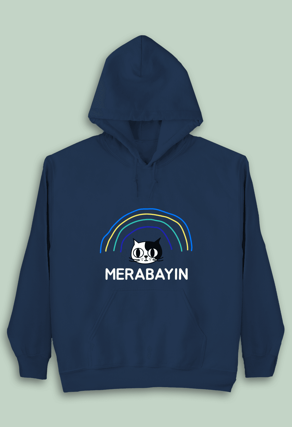Merabayın Kedi (Çocuk Kapüşonlu)