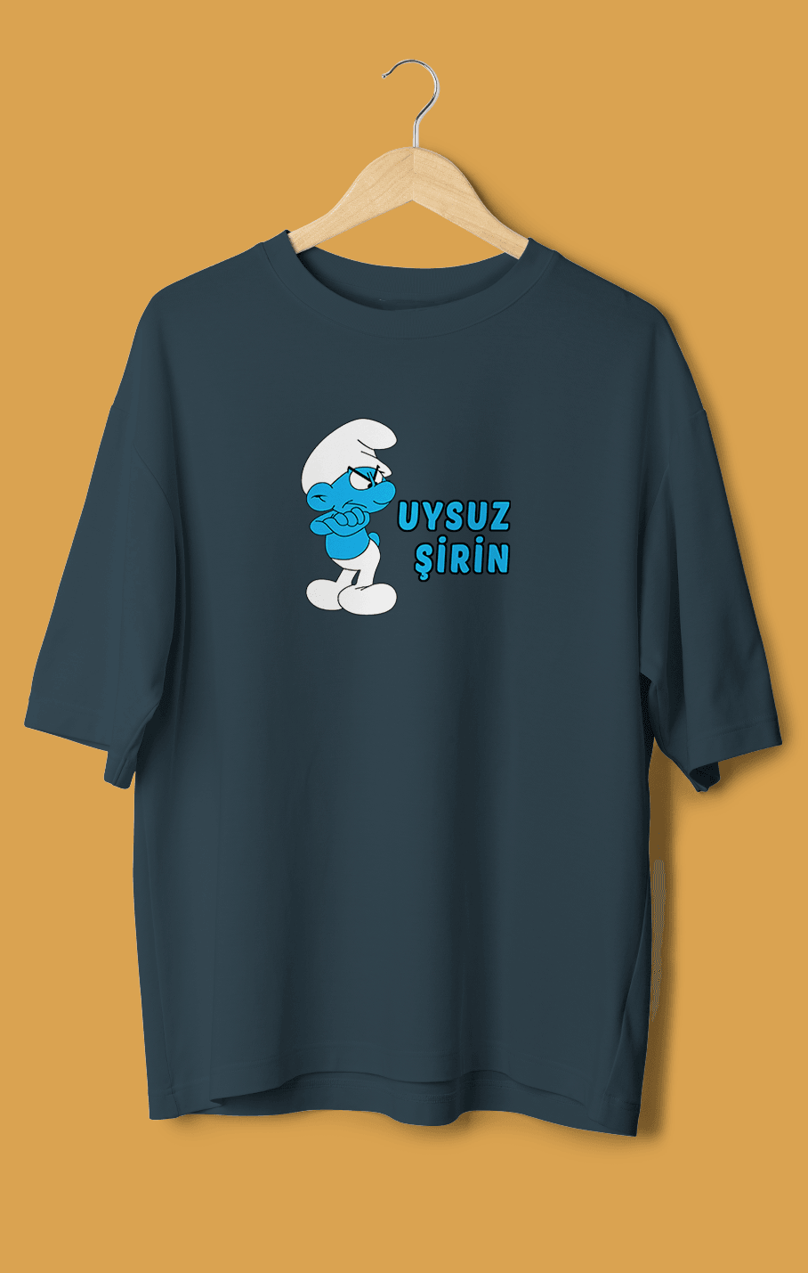 Uysuz Şirin (Orijinal Oversize Tişört)