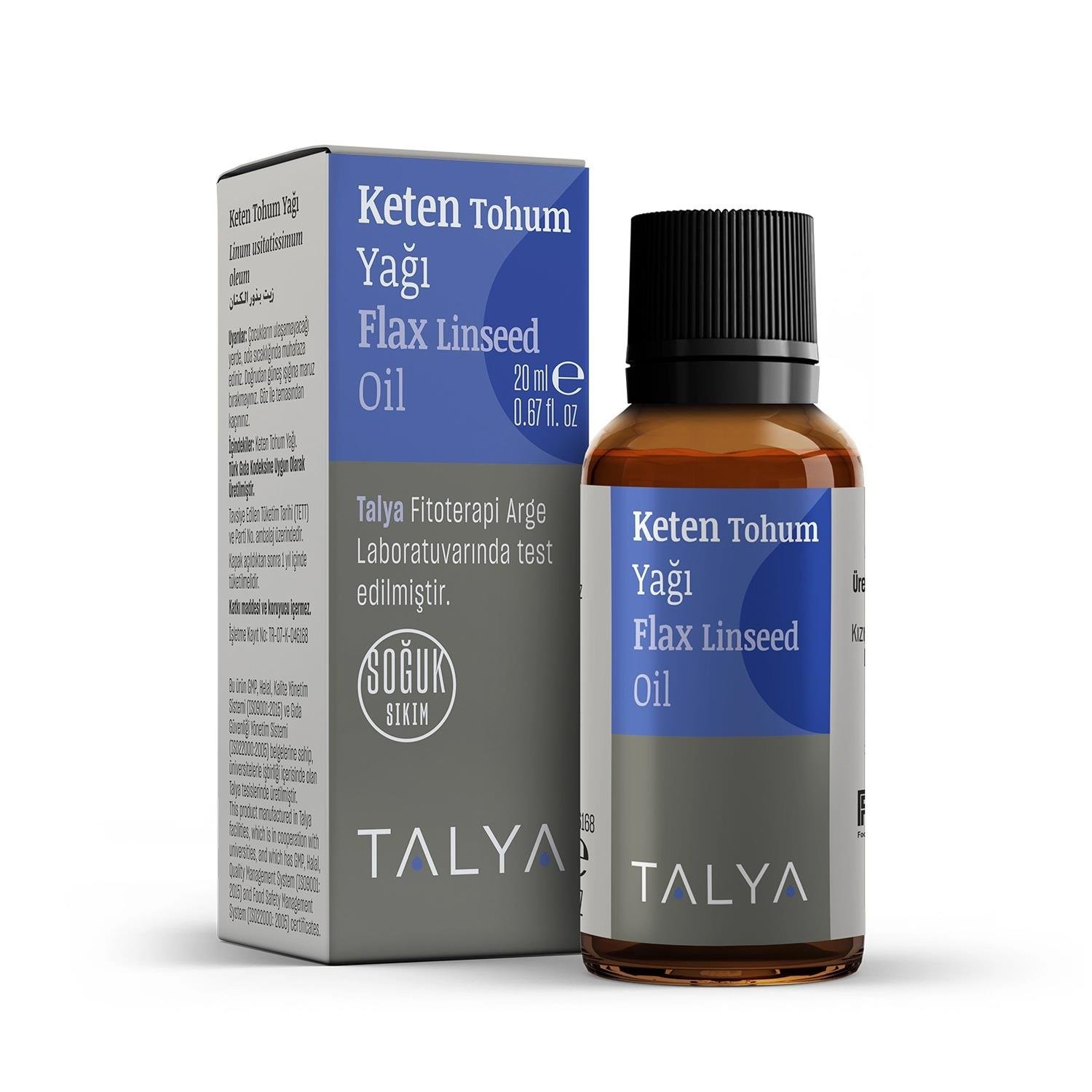 Keten Tohum Yağı 20 ml (Soğuk Sıkım)