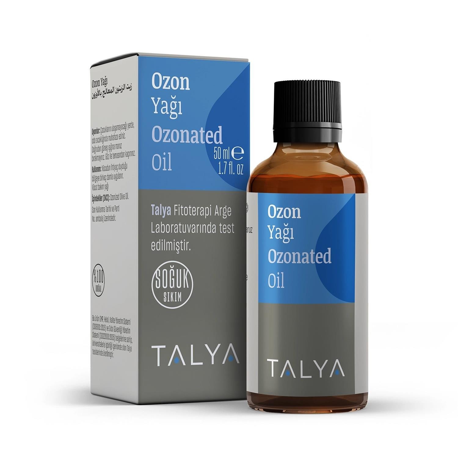 Ozon Yağı 50 ml (Ozonlanmış Zeytinyağı) (Soğuk Sıkım)