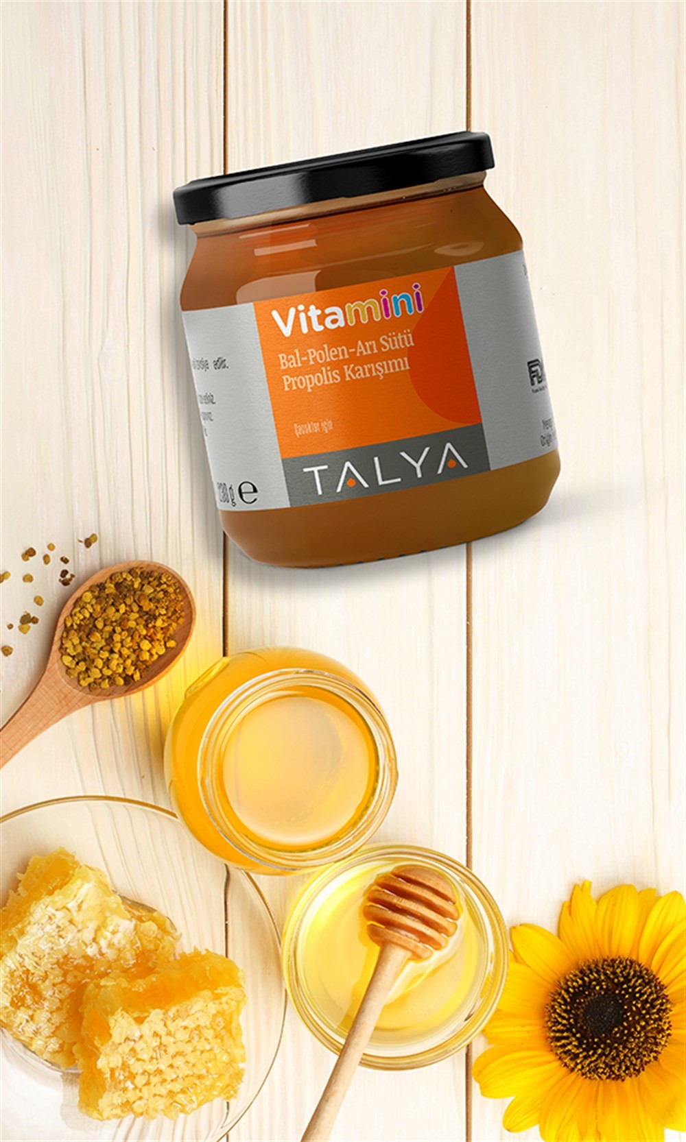 Vitamini Bal-Polen-Arı Sütü-Propolis Karışımı (Çocuklar İçin)