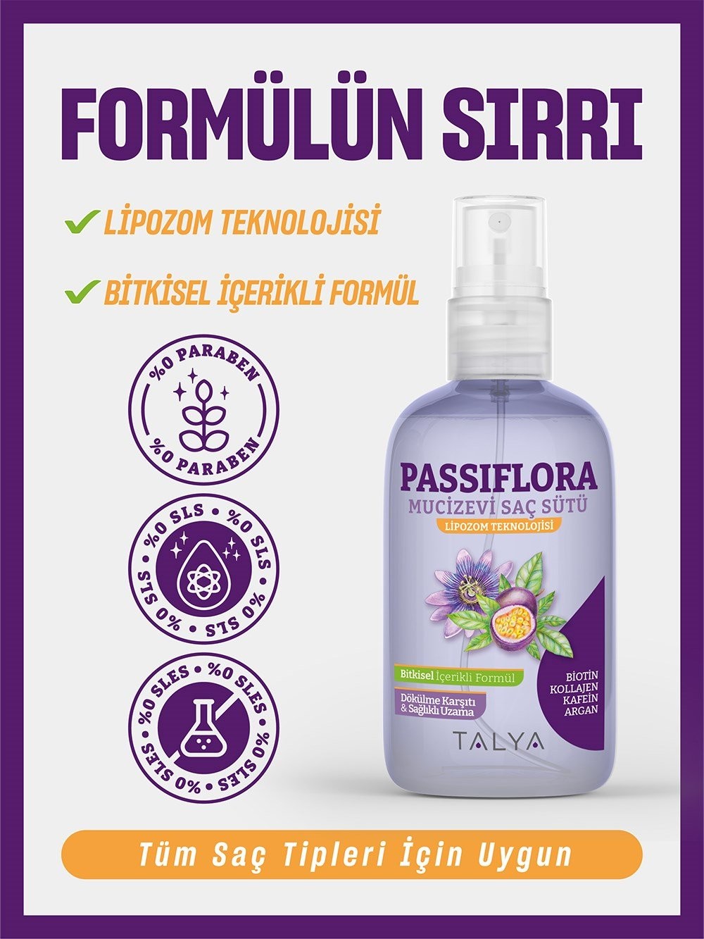 PASSIFLORA MUCİZEVİ SAÇ SÜTÜ 200 ML