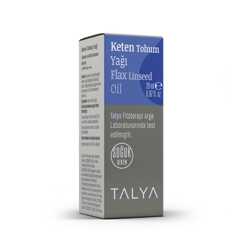 Keten Tohum Yağı 20 ml (Soğuk Sıkım)