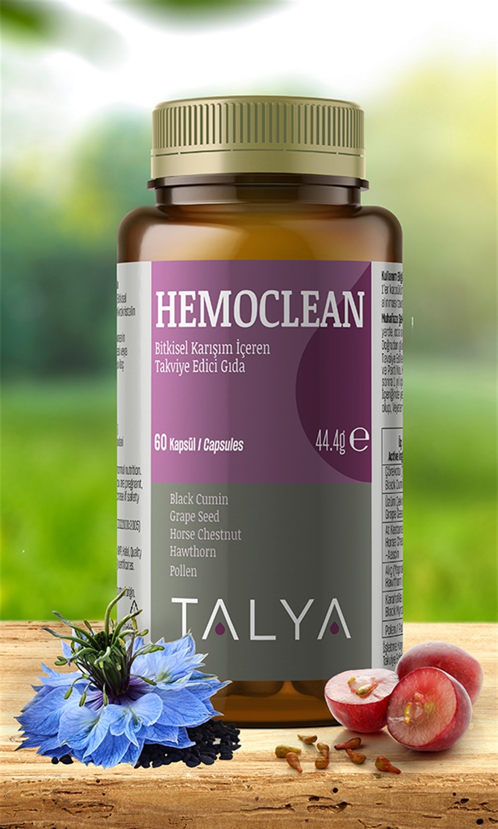 HEMOCLEAN Bitkisel Karışım İçeren Takviye Edici Gıda