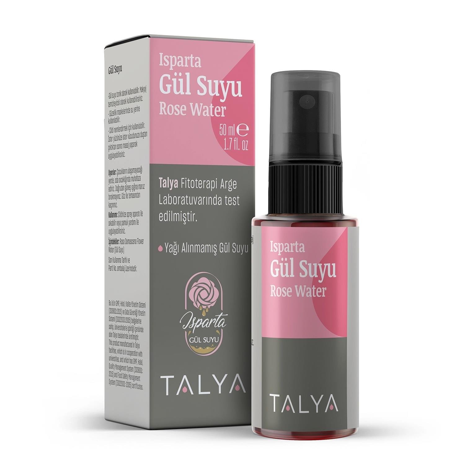 Isparta Gül Suyu 50ml (Saf)