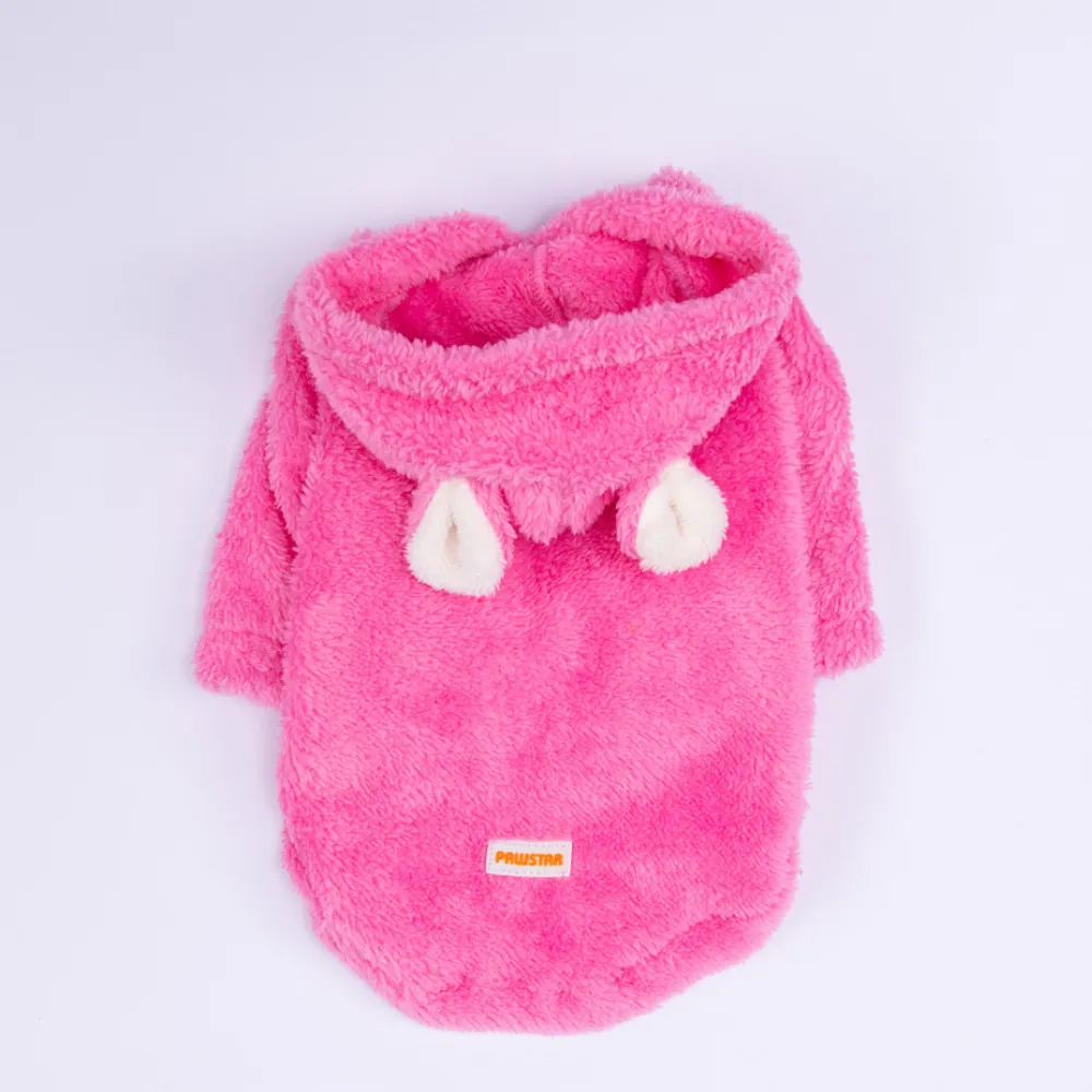 PawStar Pembe Lucca Teddy Büyük Irk Hoodie