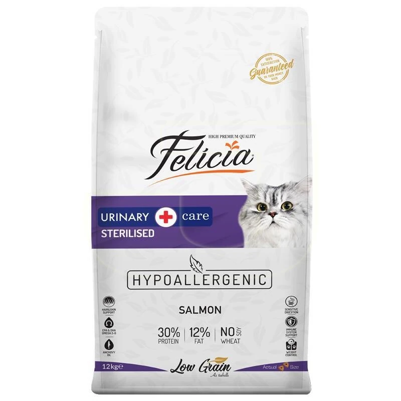 Felicia Light Somonlu Düşük Tahıllı Kısırlaştırılmış Kedi Maması 12 kg