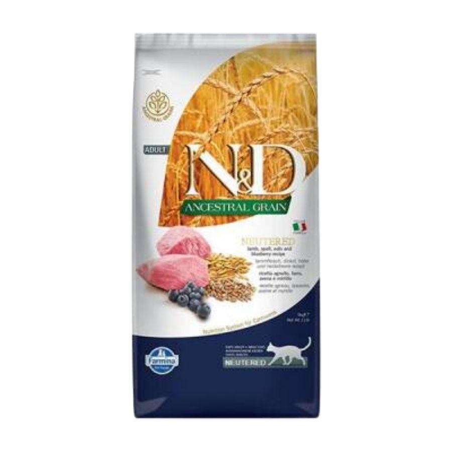 N&D Düşük Tahıllı Kuzulu Kısırlaştırılmış Kedi Maması 10 kg