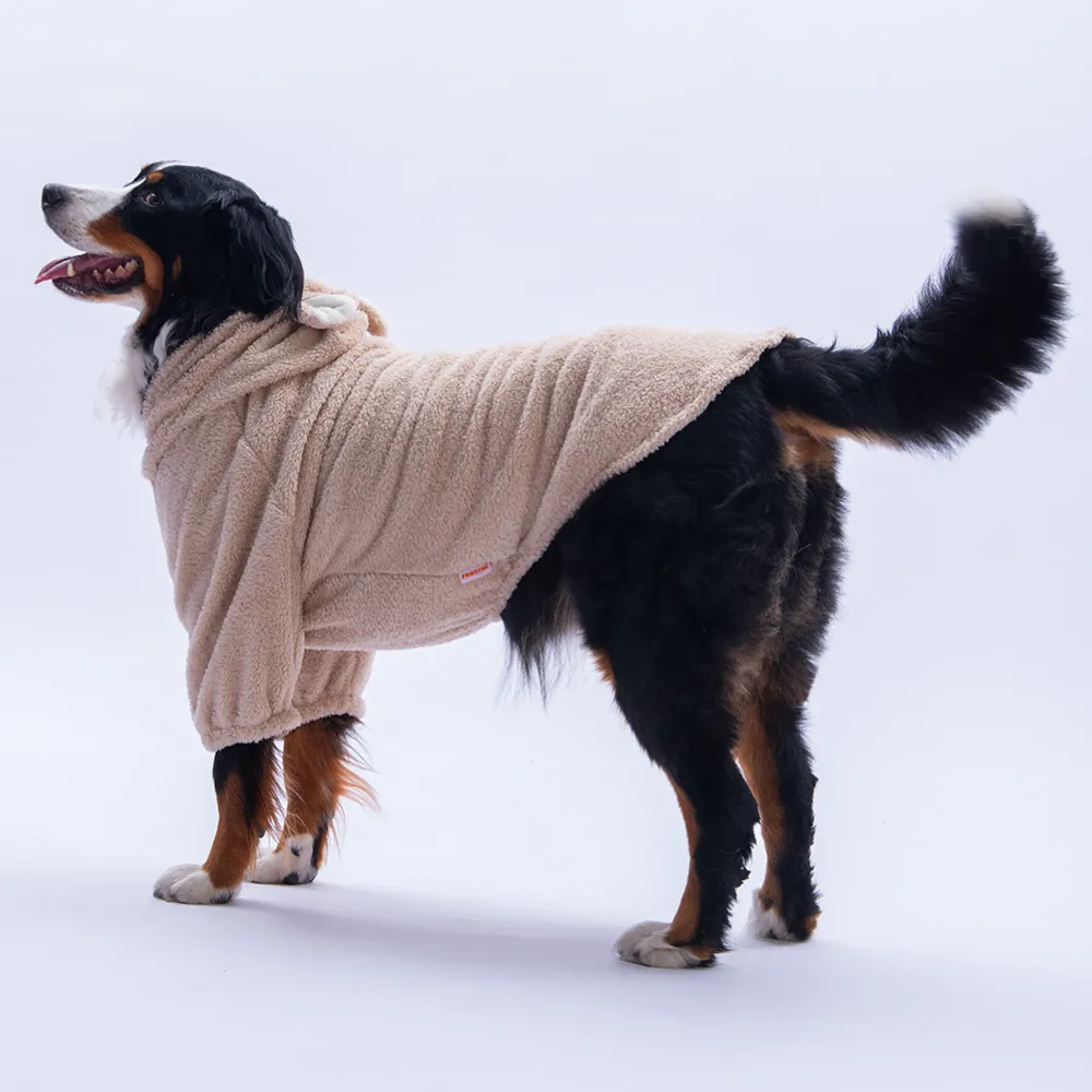 PawStar Bej Lucca Teddy Büyük Irk Hoodie