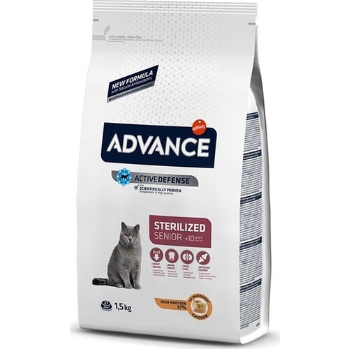Advance Cat Sterilised Senior Kısırlaştırılmış 10 Yaş Üzeri Kedi Maması 1,5 kg