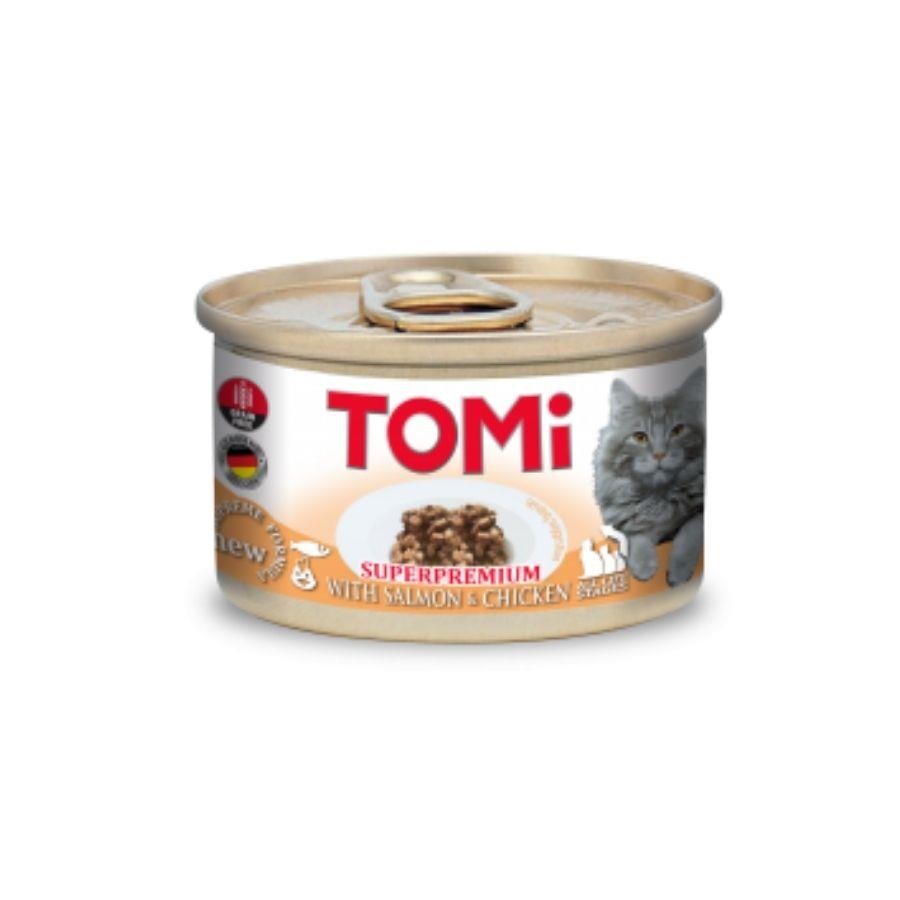 Tomi Somonlu ve Tavuklu Yetişkin Kedi Konservesi 85 Gr