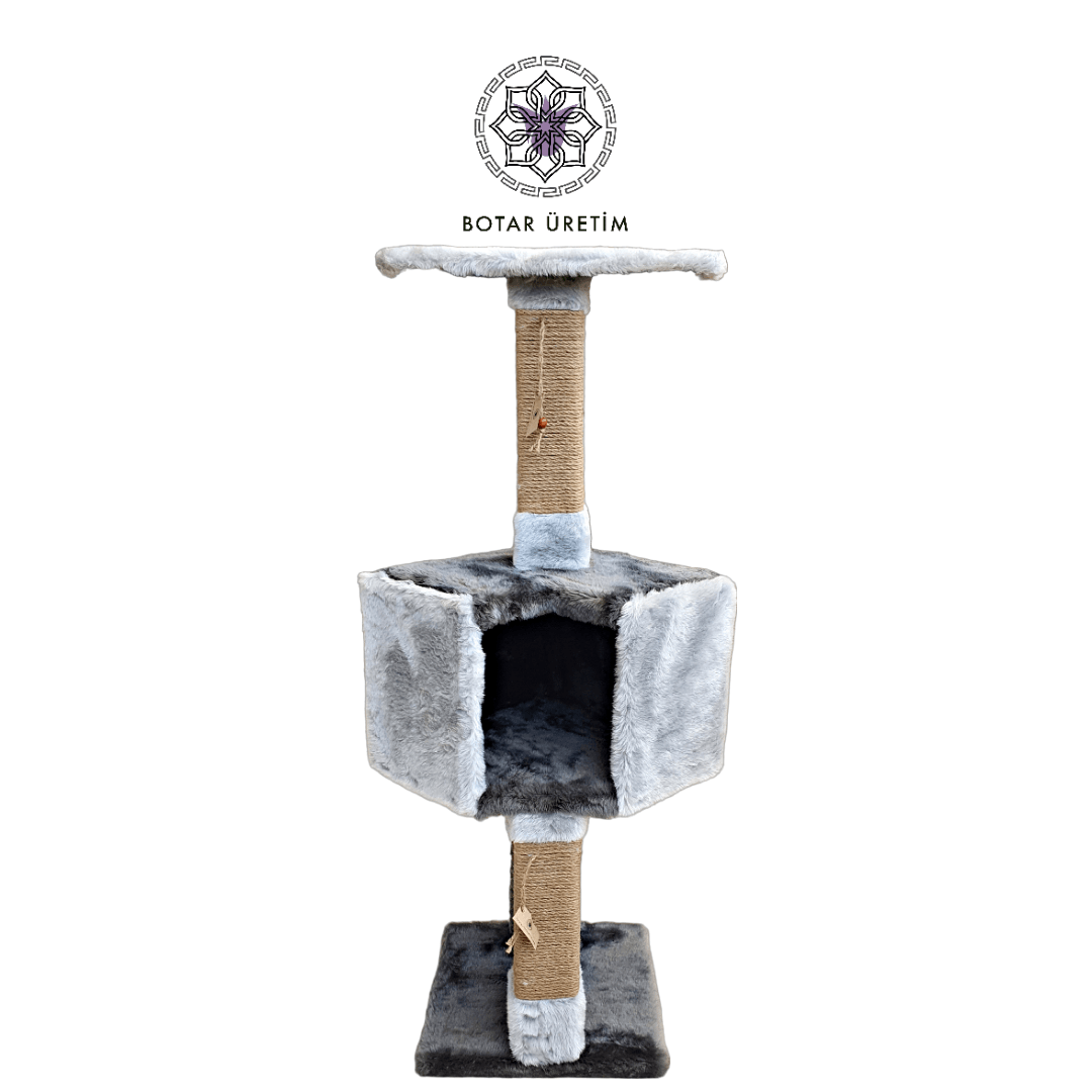 BOTAR ÜRETİM İkonik Kedi Evi – Antrasit