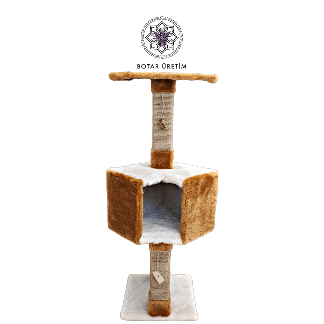 BOTAR ÜRETİM İkonik Kedi Evi – Krem