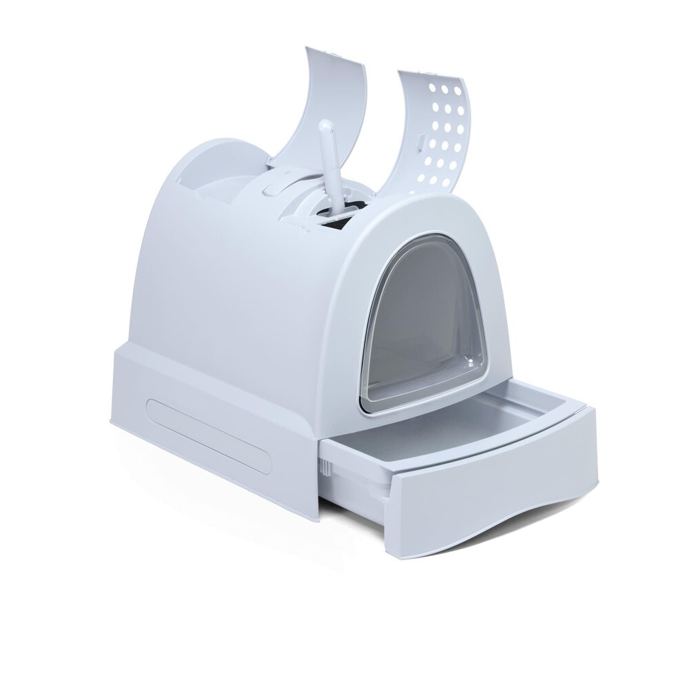 Imac Zuma Buz Mavisi Çekmeceli Kapalı Kedi Tuvaleti 40 X 42,5 X 56 cm