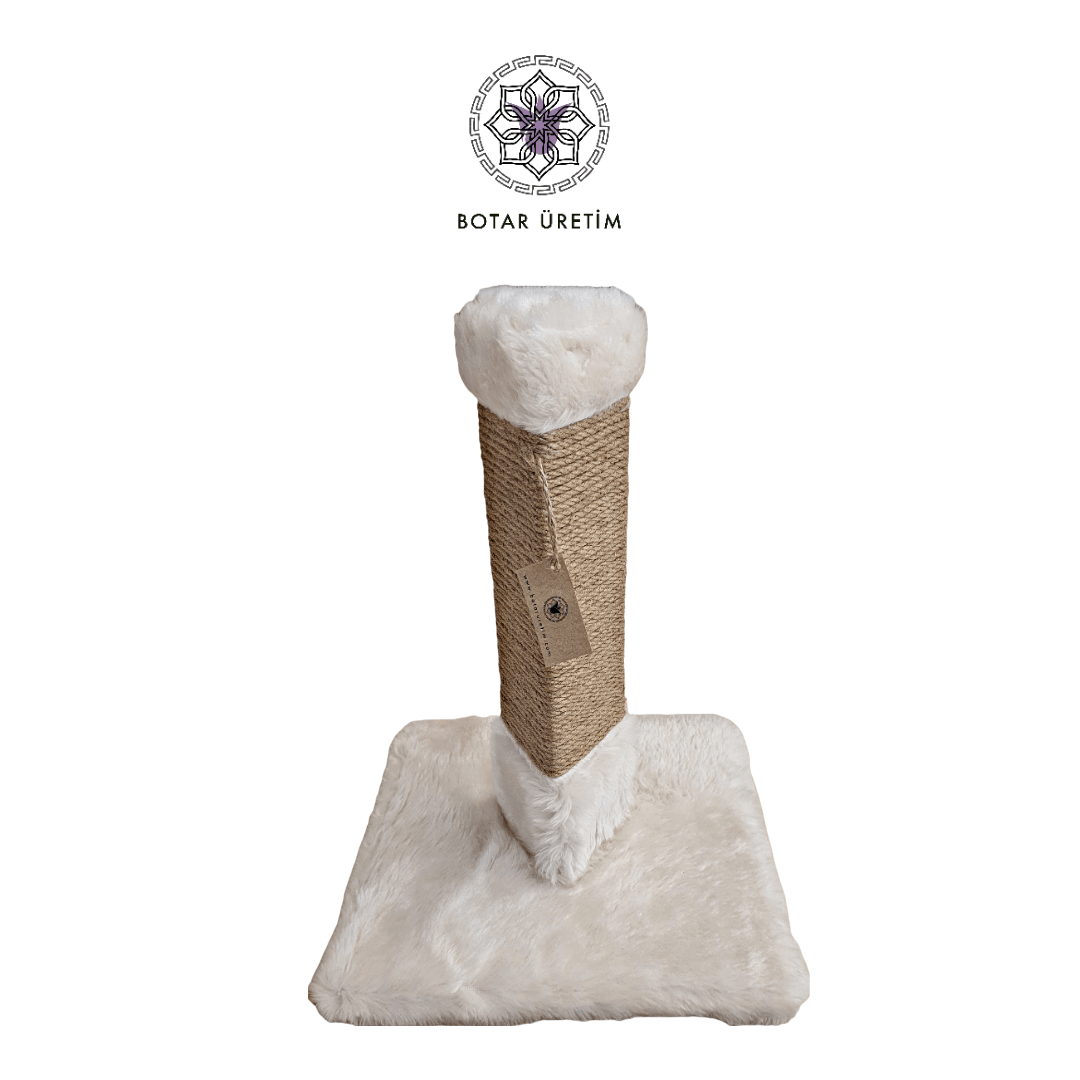 BOTAR ÜRETİM 40 cm Üçgen Tırmalama Tahtası – Krem