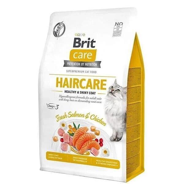 Brit Care Haircare Hipoalerjenik Deri ve Tüy Sağlığı için Tahılsız Yetişkin Kedi Maması 2 kg