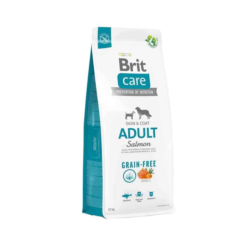 Brit Care Skin & Coat Tahılsız Somonlu Orta Irk Yetişkin Köpek Maması 12 kg