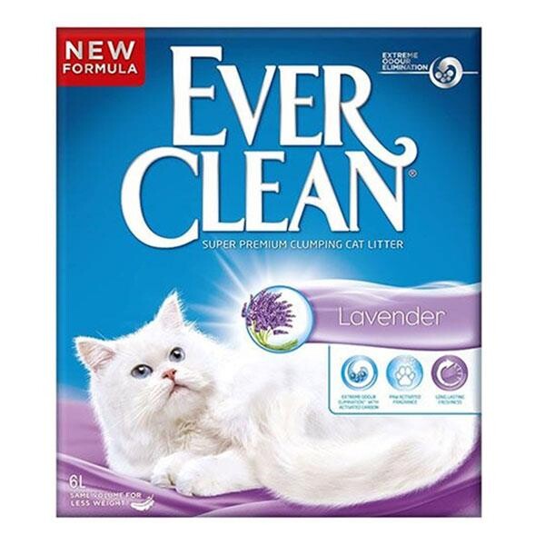 Ever Clean Lavender Lavanta Kokulu Topaklaşan Kedi Kumu 6 lt