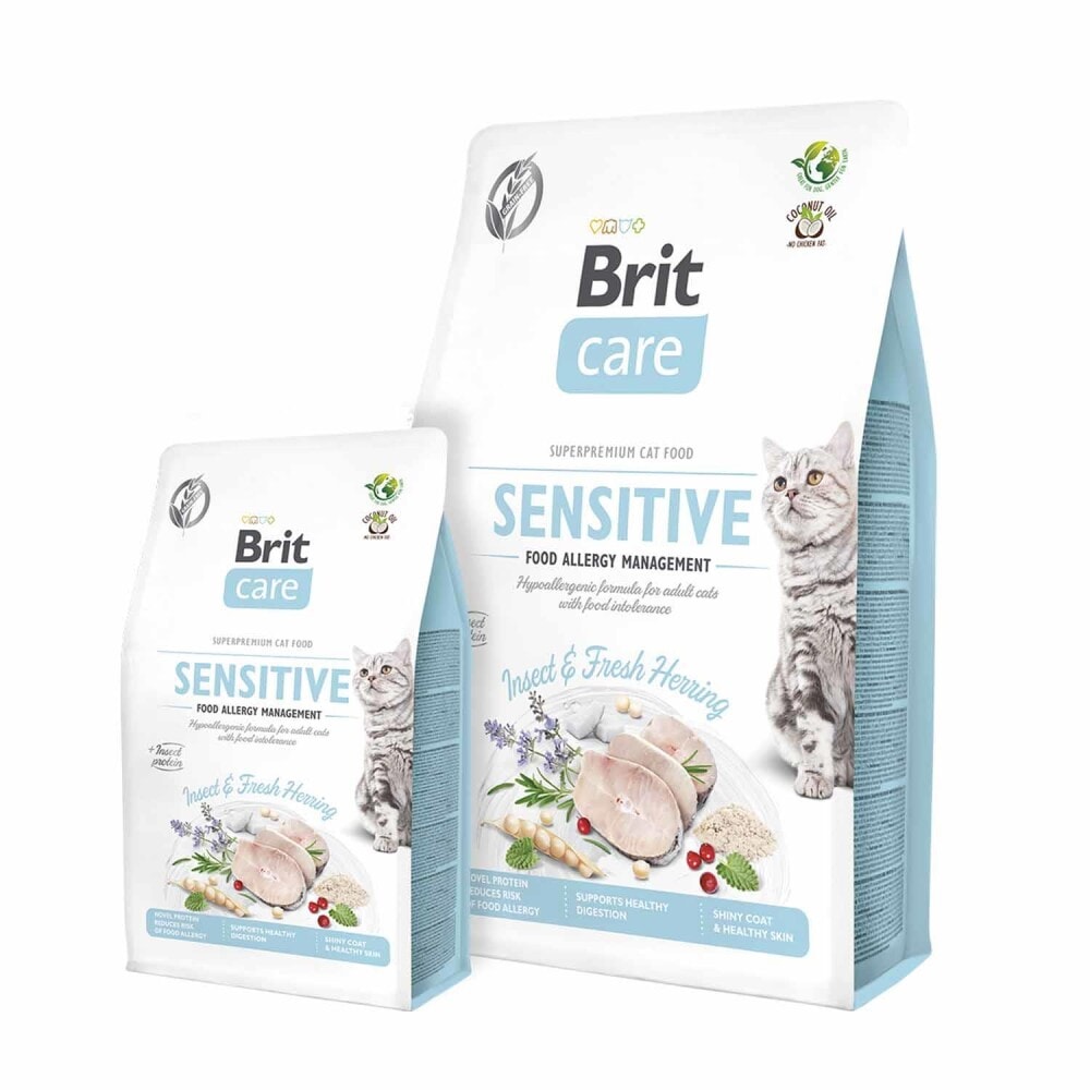Brit Care Sensitive Hypo-Allergenic Böcek Proteinli Tahılsız Yetişkin Kedi Maması 7 kg