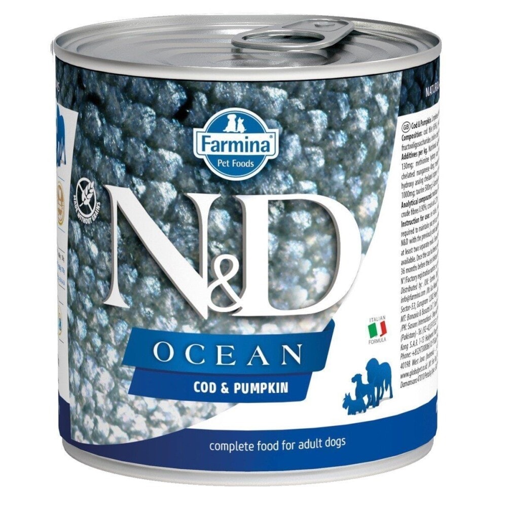 N&D Ocean Morina Balıklı ve Balkabaklı Yetişkin Köpek Konservesi 285 gr