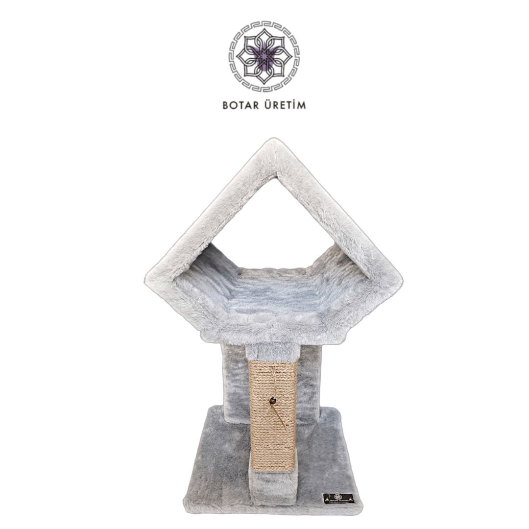BOTAR ÜRETİM Diamond Kedi Yatağı – Gri