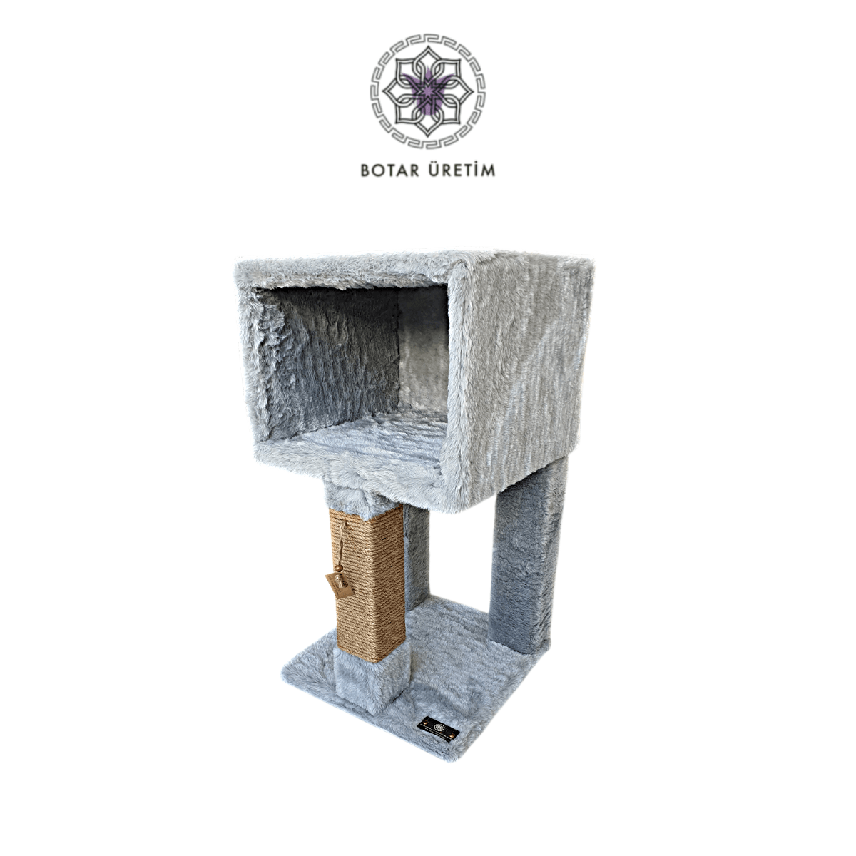 BOTAR ÜRETİM Single Kedi Evi – Gri