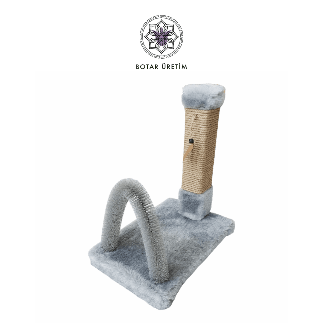 BOTAR ÜRETİM Laçin Fırçalı Tırmalama Tahtası – Gri