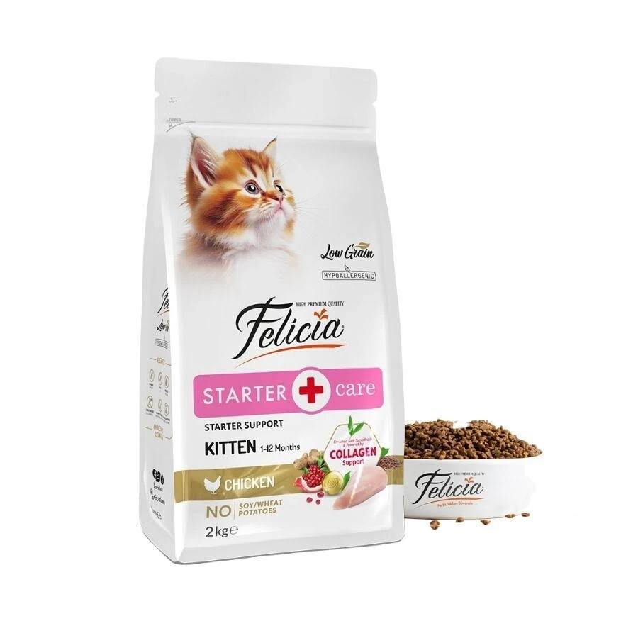 Felicia Tavuklu Düşük Tahıllı Yavru Kedi Maması 2 kg