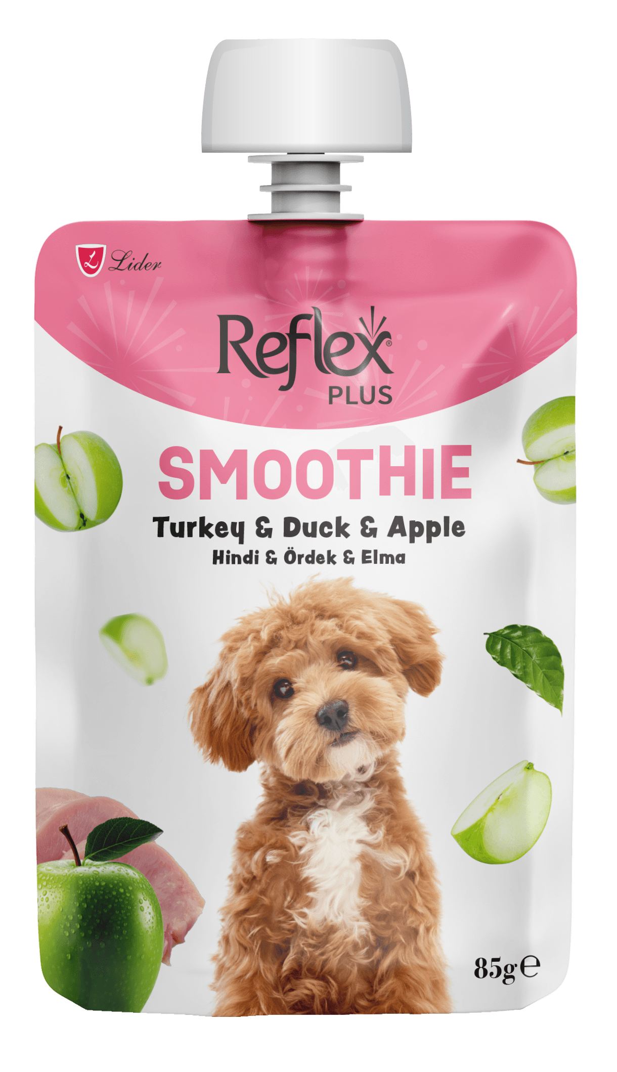 Smoothie / Hindi, Ördekli Etli ve Elmalı Yetişkin Köpek Sıvı Ödül Maması